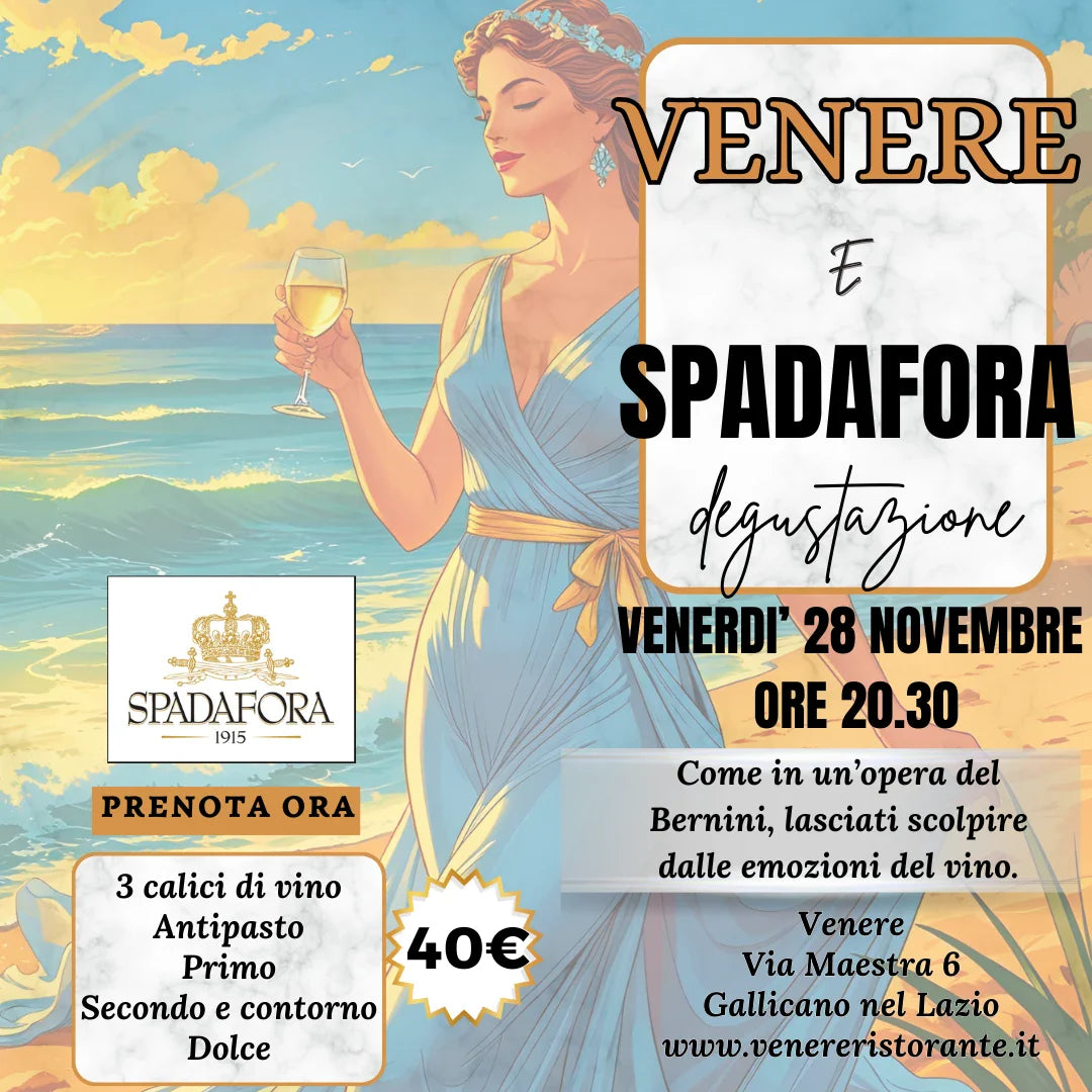 Venere e Spadafora. Il 28/11 degustiamo un sorso di Calabria.