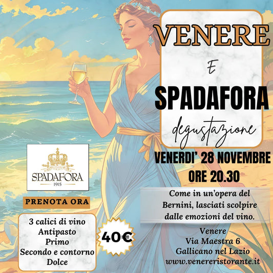 Venere e Spadafora. Il 28/11 degustiamo un sorso di Calabria.