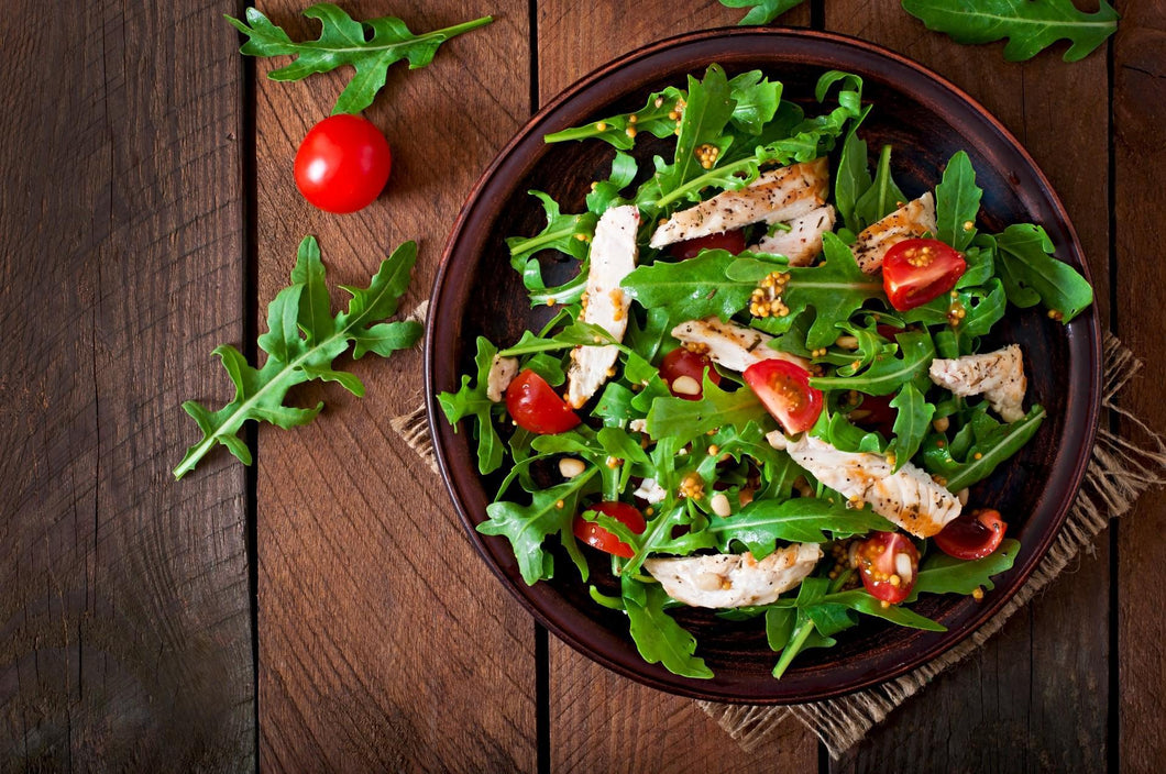 Tagliata di pollo, con rucola, pachino e scaglie di Grana Padano DOP - ristorantevenere