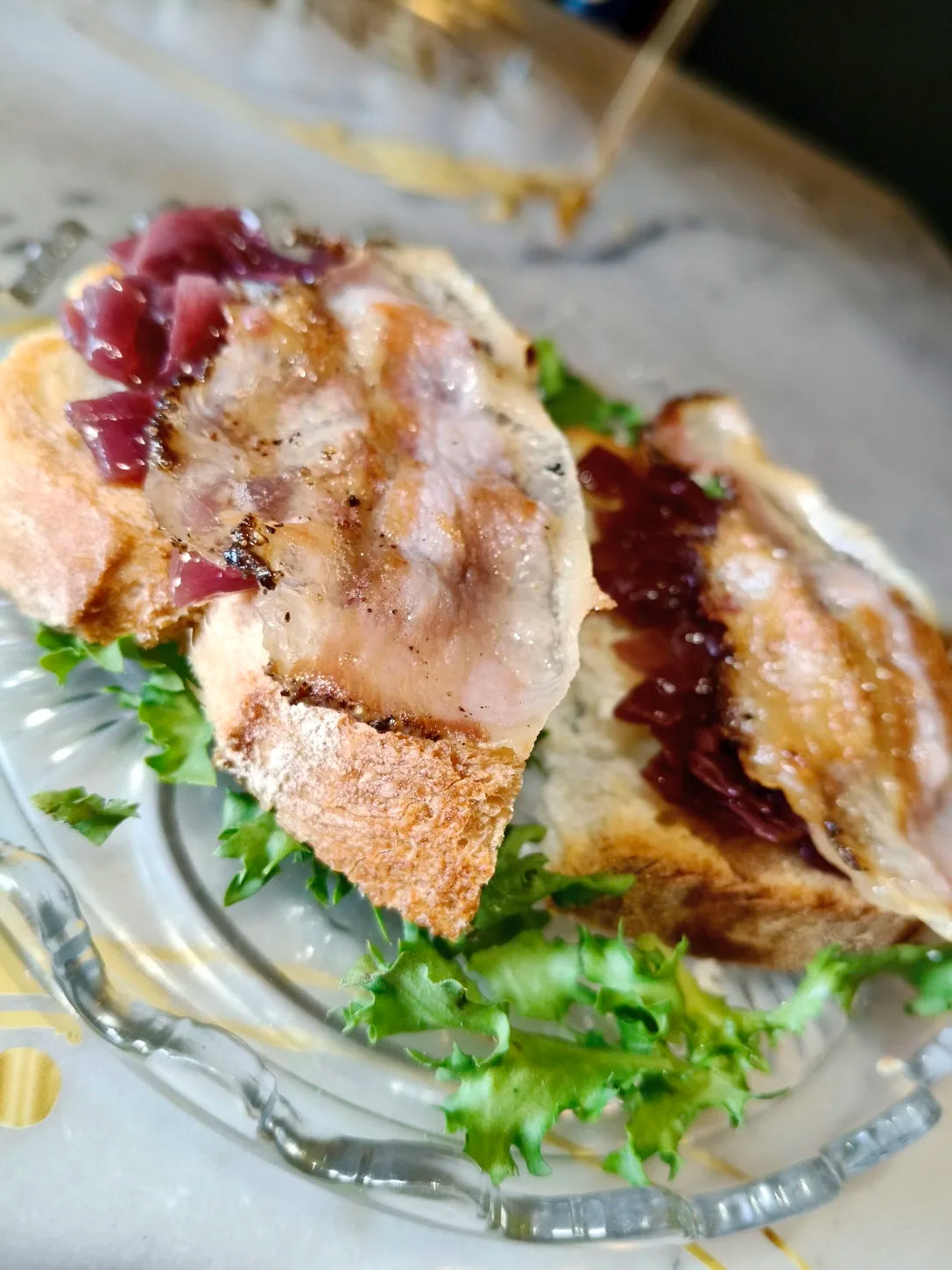 Bruschetta con cipolla rossa di Tropea.