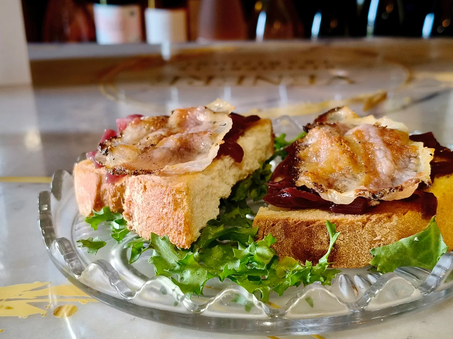 Bruschetta con cipolla rossa di Tropea.