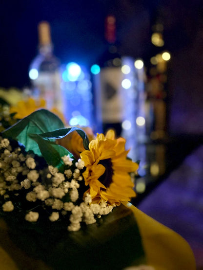 Sorprese floreali per la degustazione in grotta