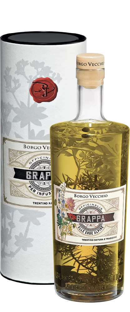 Grappa Aromatizzata alle Erbe Alpine - Borgo Vecchio